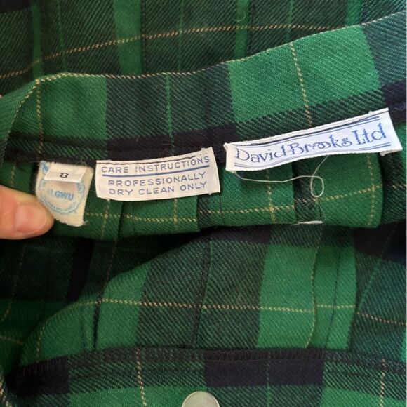 David Brooks, Ltd Vintage Union Made Plaid Skirt Classic or Punk, You Decide - Picture 6 of 6